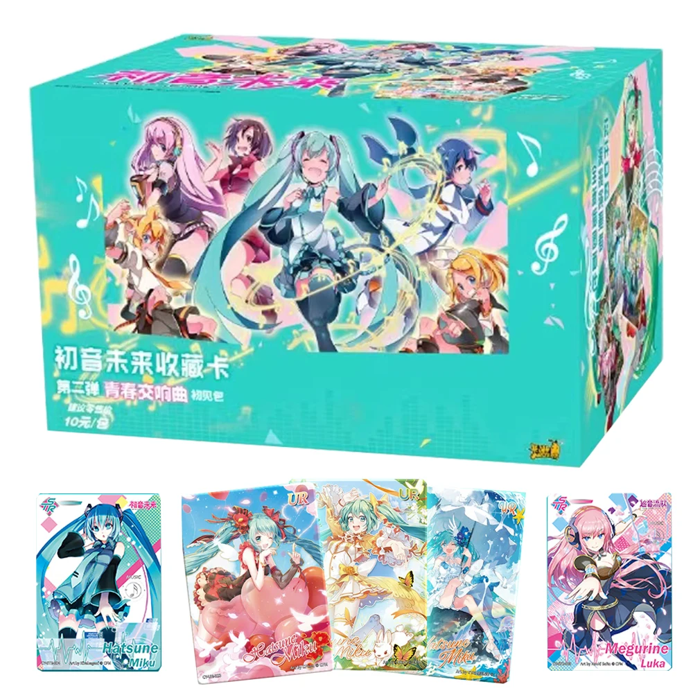 

Kayou Hatsune Miku Collection Card For Children Highly Popular Idol Singer Rare Group Photo Limited Anime Card Toys For Family