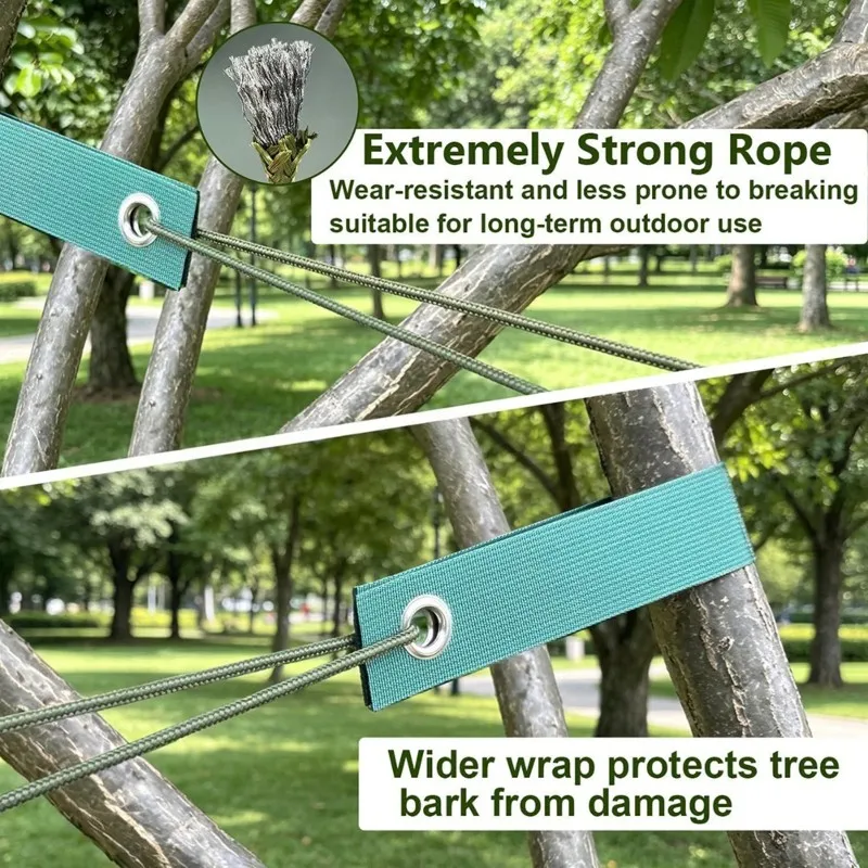 [A92P!】 Ideal Wooden Tree Support Stake Set Heavy-Duty Spiral Tree Stake Kit With Tree Straps For Gardening And Planting