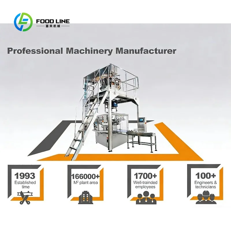 Customized Granule Full Automatic Food Packaging Machine for Plastic Bags Wrapping Labeling High Speed Continuous Operation