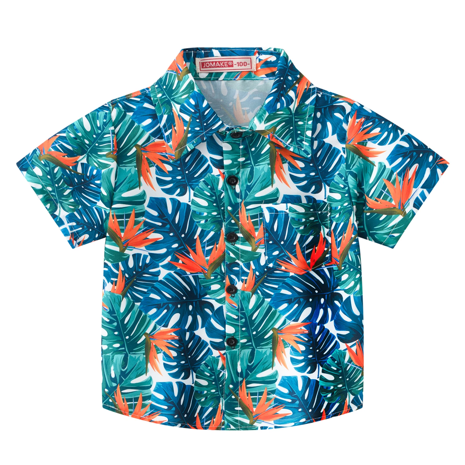 New Summer Boys\' 0-7 Year Old Casual Versatile Multi Color Printed Fashion Short Sleeve Baby Thin Short Sleeve Shirt