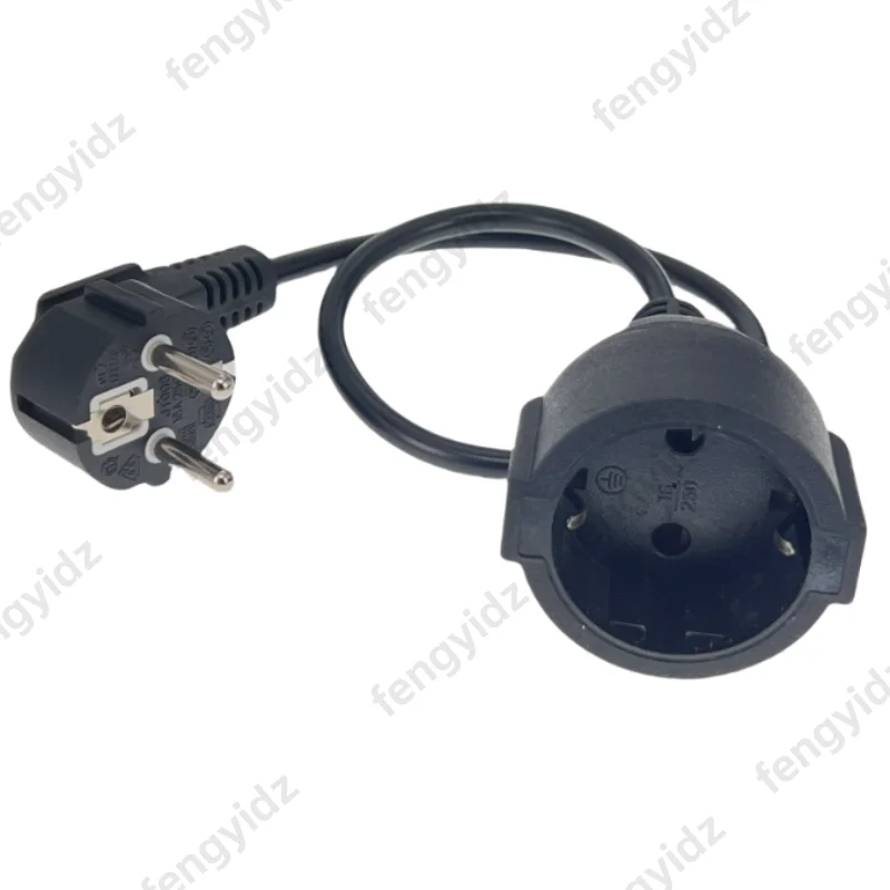 الاتحاد الأوروبي الأوروبي سلك تطويل كهربائي ، ألمانيا ذكر إلى أنثى سلك تطويل كهربائي كابل ل جهاز كمبيوتر شخصي PDU UPS 0.5M