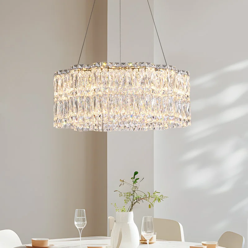 

Italian Luxury Modern Crystal Chandelier for Living Room Bedroom Round Bar Restaurant Lighting