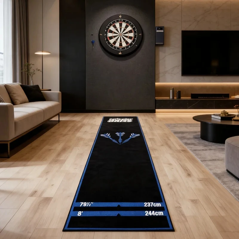 Professional Dart Mat Non-Slip And Wear-Resistant Dart Room Game Room Floor Protective Mat Bar Room Decorative Carpet