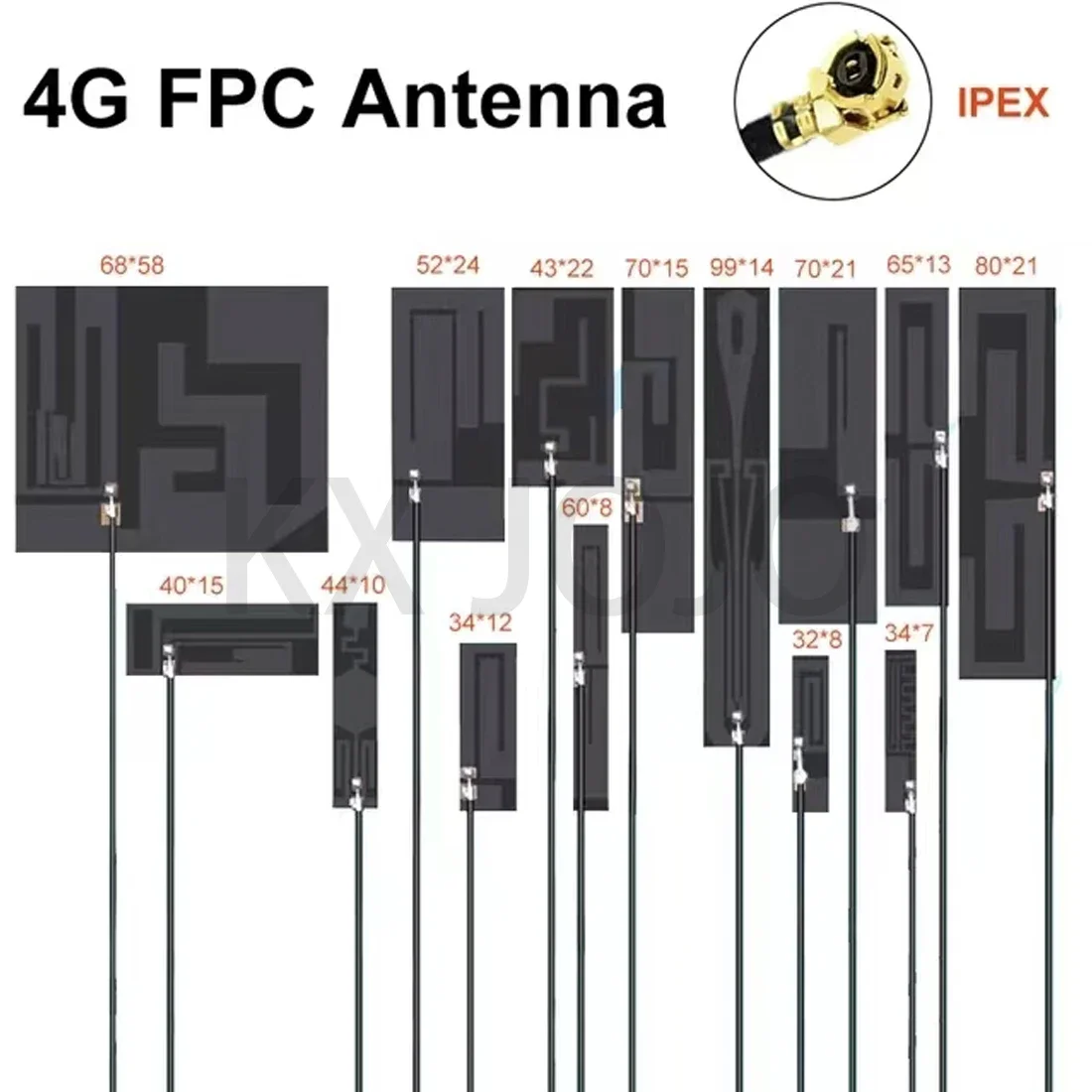 

Internal Antenna IPEX 4G 3G GSM 2G NB-IOT Antenna PCB/FPC 1PCS Flexible Soft Board Internal 700-2700MHz 8dBi High Gain 12cm