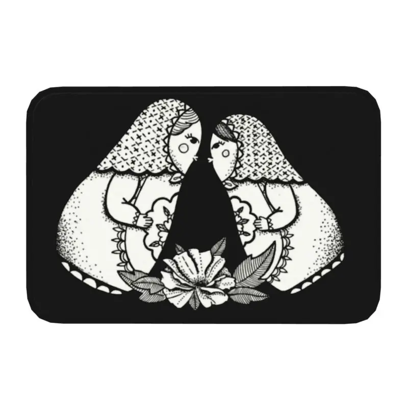 Matryoshka Ball Doormat Non-Slip Kitchen Bath Mat Bedroom Balcony Door Floor Entrance Carpet Rug