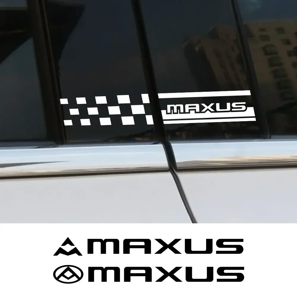 For Maxus T60 D60 D90 2022 V80 G20 D20 T70 T90 ET90 G10 G50 G90 V90 Euniq 5 6 2PCS Car Window B Pillars Stickers Car Accessories