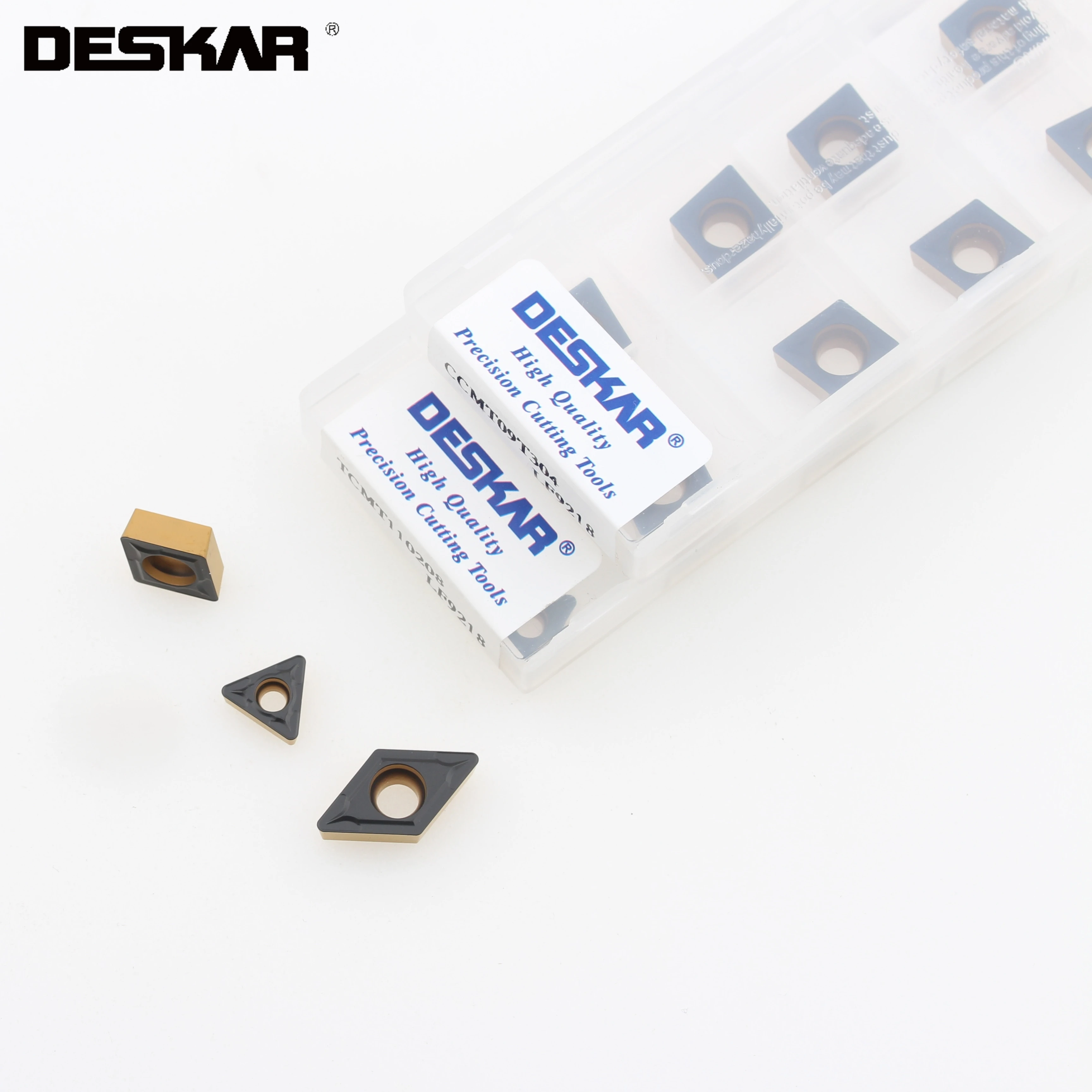 

10pcs Deskar Ccmt06 Ccmt09 Dcmt11 Tcmt11 Lf9218 Lathe Cutter Cutting Carbide Inserts Internal Blades For Steel Parts