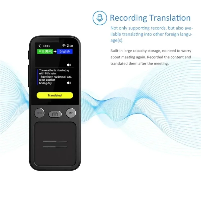 Instant Intelligent Voice Translation Machine, Gravação Em Tempo Real, Offline, Portátil, 138 Idiomas, T16