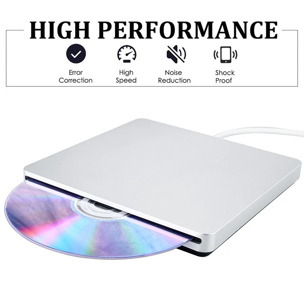 USB3.0/Type-C External Slot in DVD CD RW Drive Burner Superdrive for Apple MacBook Air Pro
