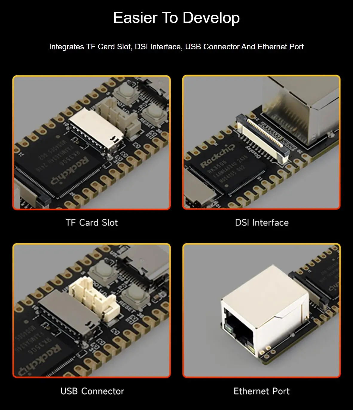 Luckfox Lyra Plus RK3506G2 Linux Micro Development Board, with Ethernet Port