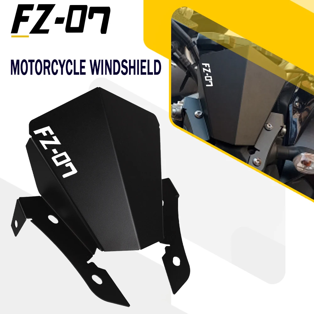 

Motorcycle Front Windshield Windscreen Deflector Wind Shield Screen Protection For YAMAHA FZ-07 FZ07 2013 2014 2015 2016 2017