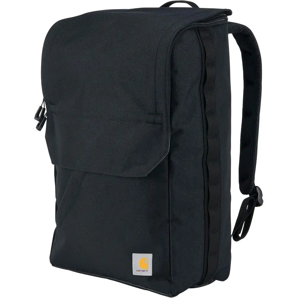 

21L High-Capacity Backpack with Water-Resistant Canvas and 17 Laptop Compartment in Black