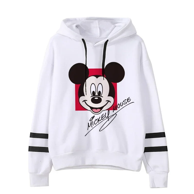 Sweatshirt Hoodie kartun Anime, atasan Hoodie Mickey Minnie Mouse Disney, Sweatshirt baru Y2k