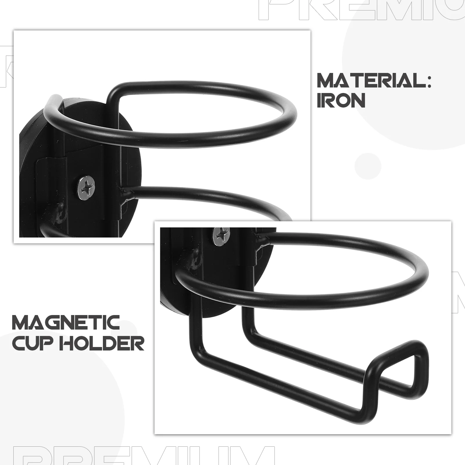 Cup Holder for Car Magnetic Can Holders Heavy Truck Tractor Accessories Duty Black Vehicle