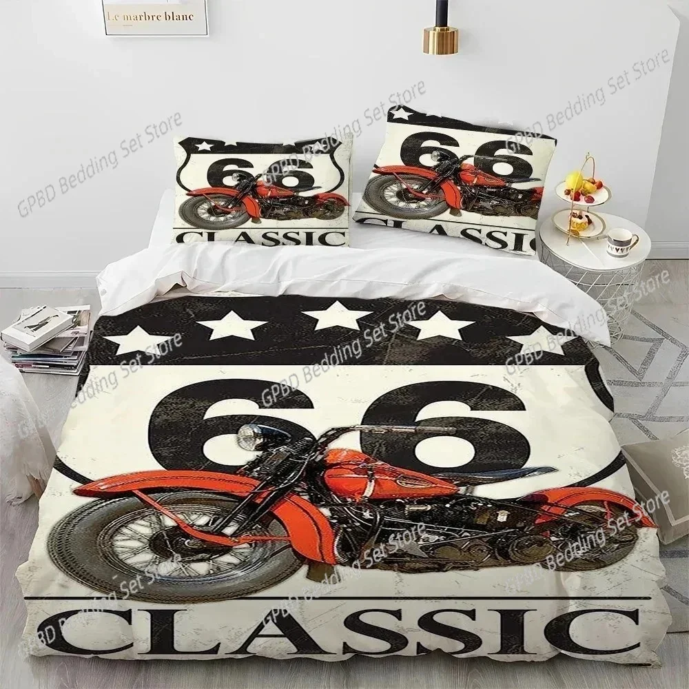 

Historic Route 66,Mother Road,mãe estrada Comfortable Duvet Quilt Cover Pillowcase Bedding Set Bedroom Decoration Home Textile