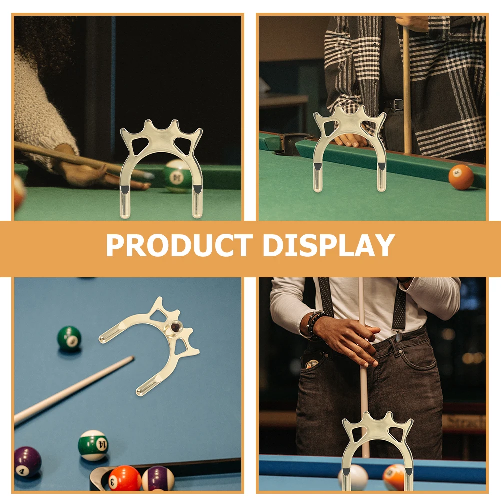 

2pcs Head Cue Stand Pool Stick Bridge Stick Holder Metal Snooker Bridge Rack Cue Rest Accessories For Pool Table