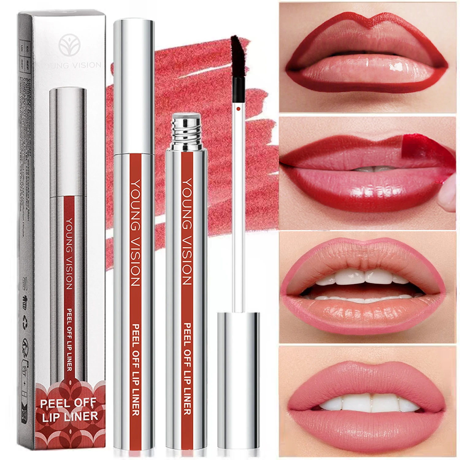 Peel Off crayon à lèvres tatouage mat imperméable antiadhésif lèvres brillant longue durée crayon à lèvres lèvres dodues Peeling maquillage cosmétique