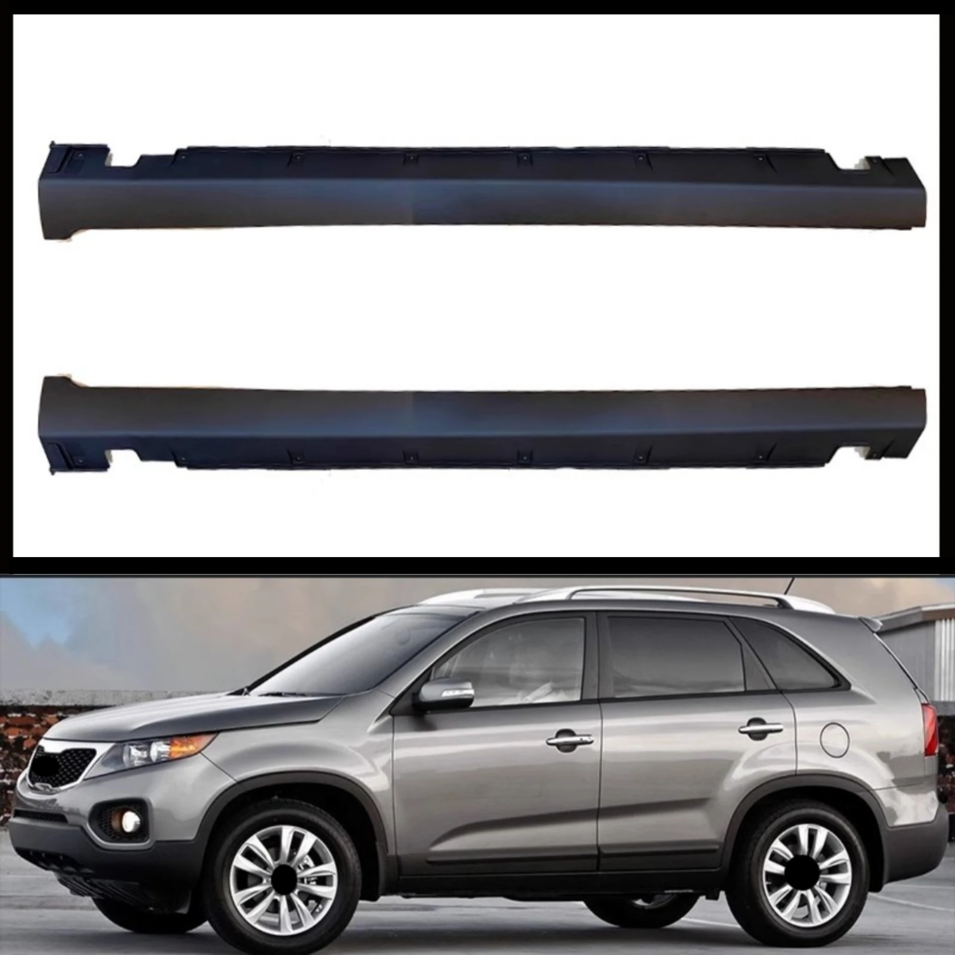 

Боковая юбка для Kia Sorento 2009-2014, модифицированный новый стиль, неокрашенный АБС-материал, боковая лопата, автомобильные аксессуары