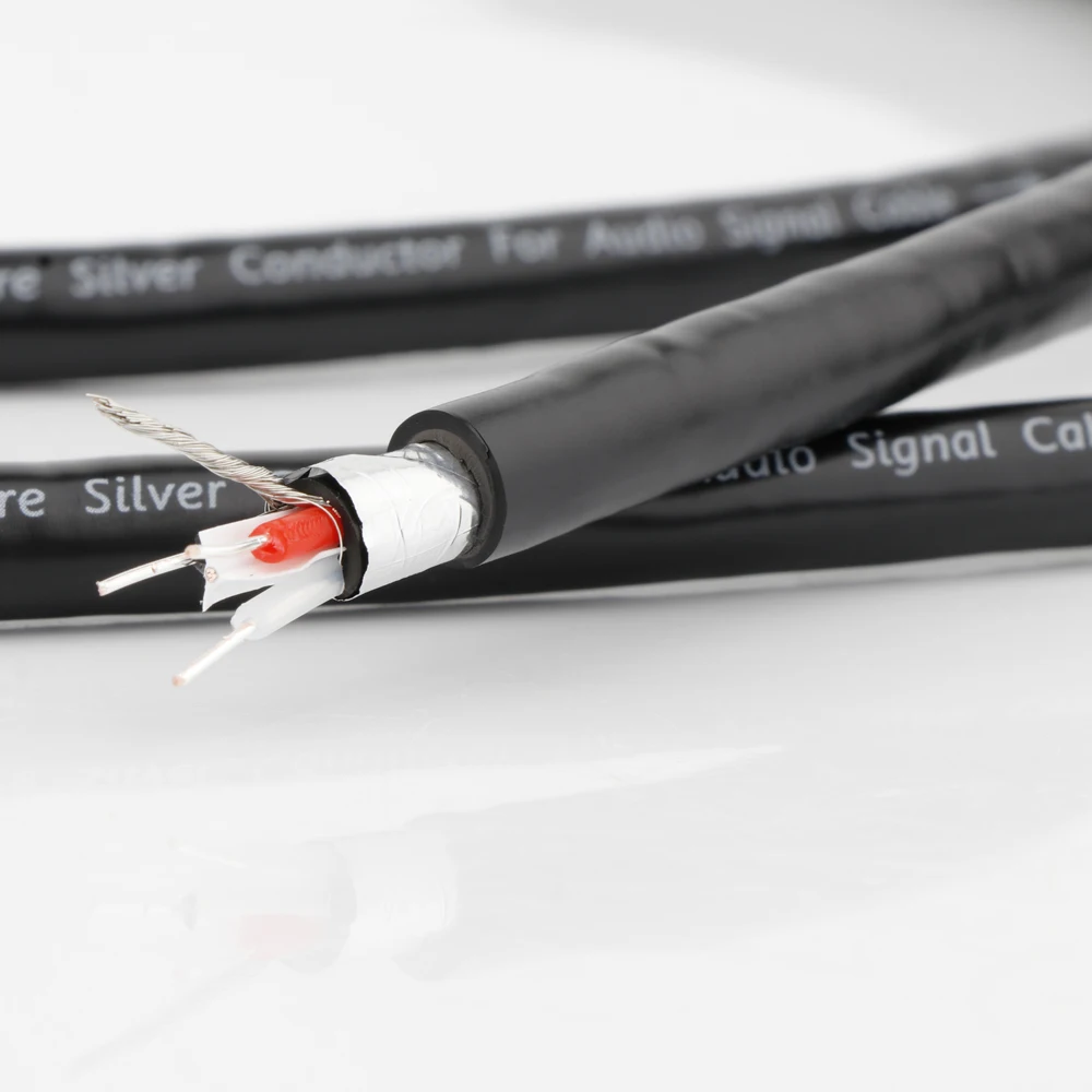 

99.998% Solid Pure Silver Audio Signal Bulk Cable Line X430 Preffair Extend Signal Interconnecting Bare Cable