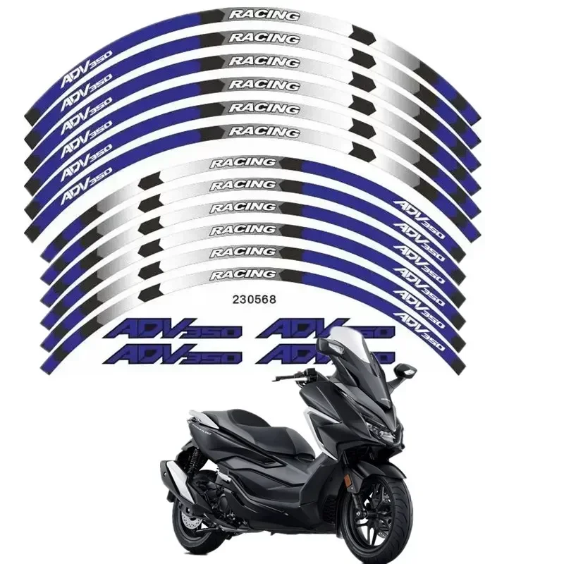 

For HONDA ADV350 Motorcycle Parts Contour Wheel Decoration Decal Sticker - 2 MOto