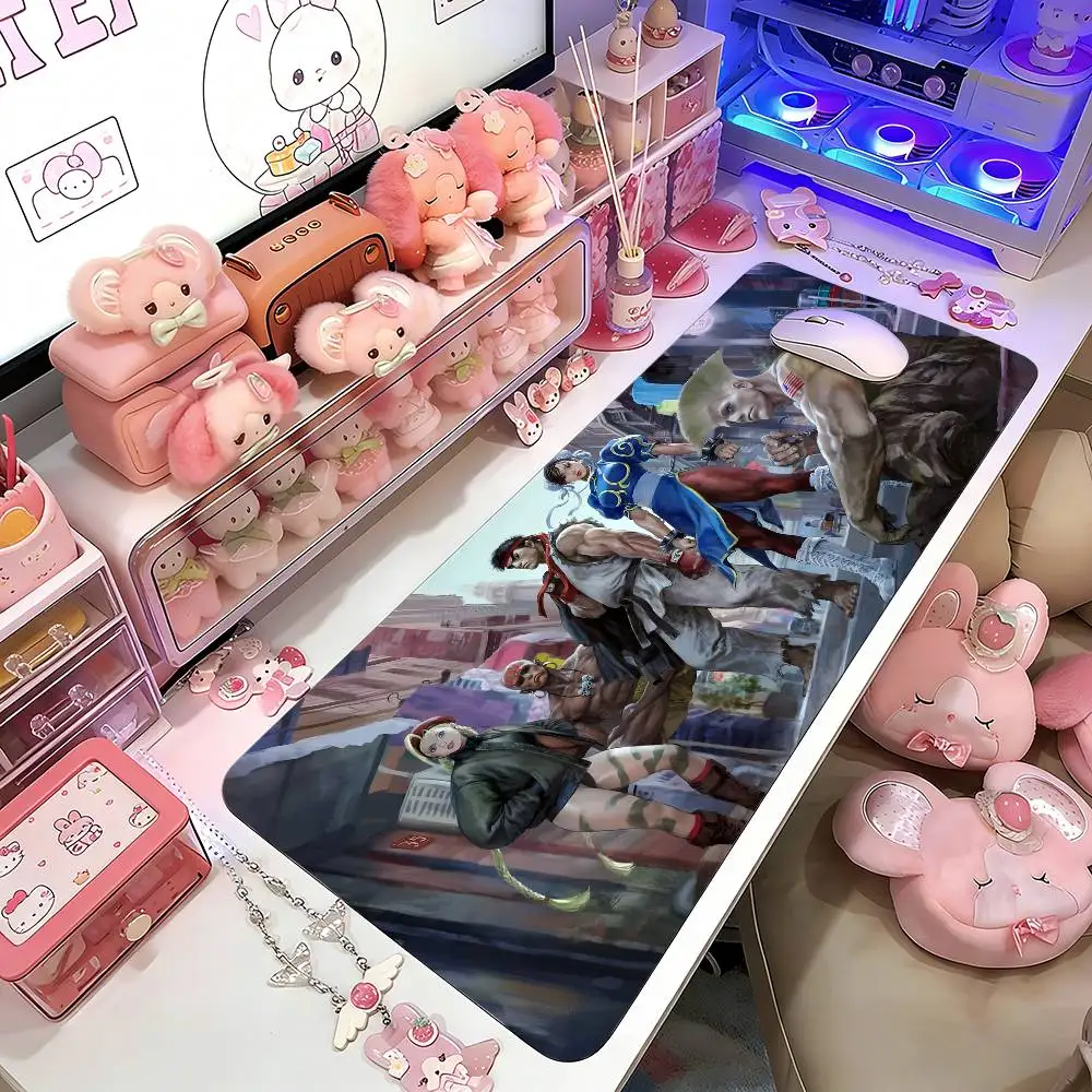 

Игровой коврик для мыши S-Streets-F-Fighters 6, коврик для геймеров, коврик для мыши с изображением Сакуры, аниме-коврик для офиса, коврик для клавиатуры, компьютерный коврик для геймеров