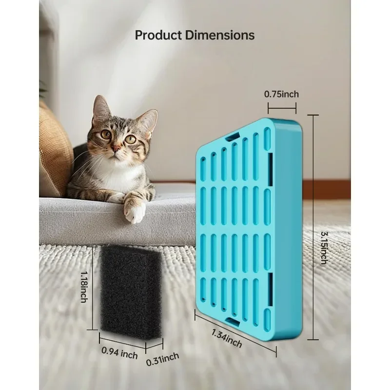 Replacement Filter for Battery Operated Cat Water Fountain, 3 Filters & 3 Pre-Filter Sponges Replacement Filters