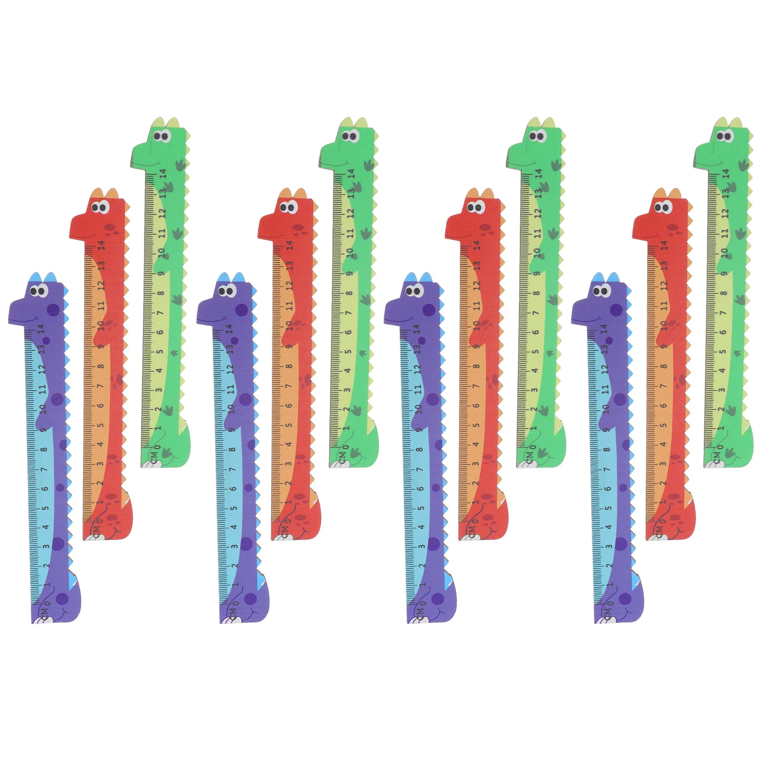 Soft Bendable Cartoon Dinosaur Ruler 20Cm Measuring Tool Stationery Supplies for Classroom