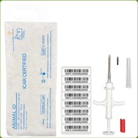 100pcs Pet Microchip 134.2KHz Animal Syringe EM4305 ID Chip | ISO11784/11785 FDX-B Injection for Dog Cat