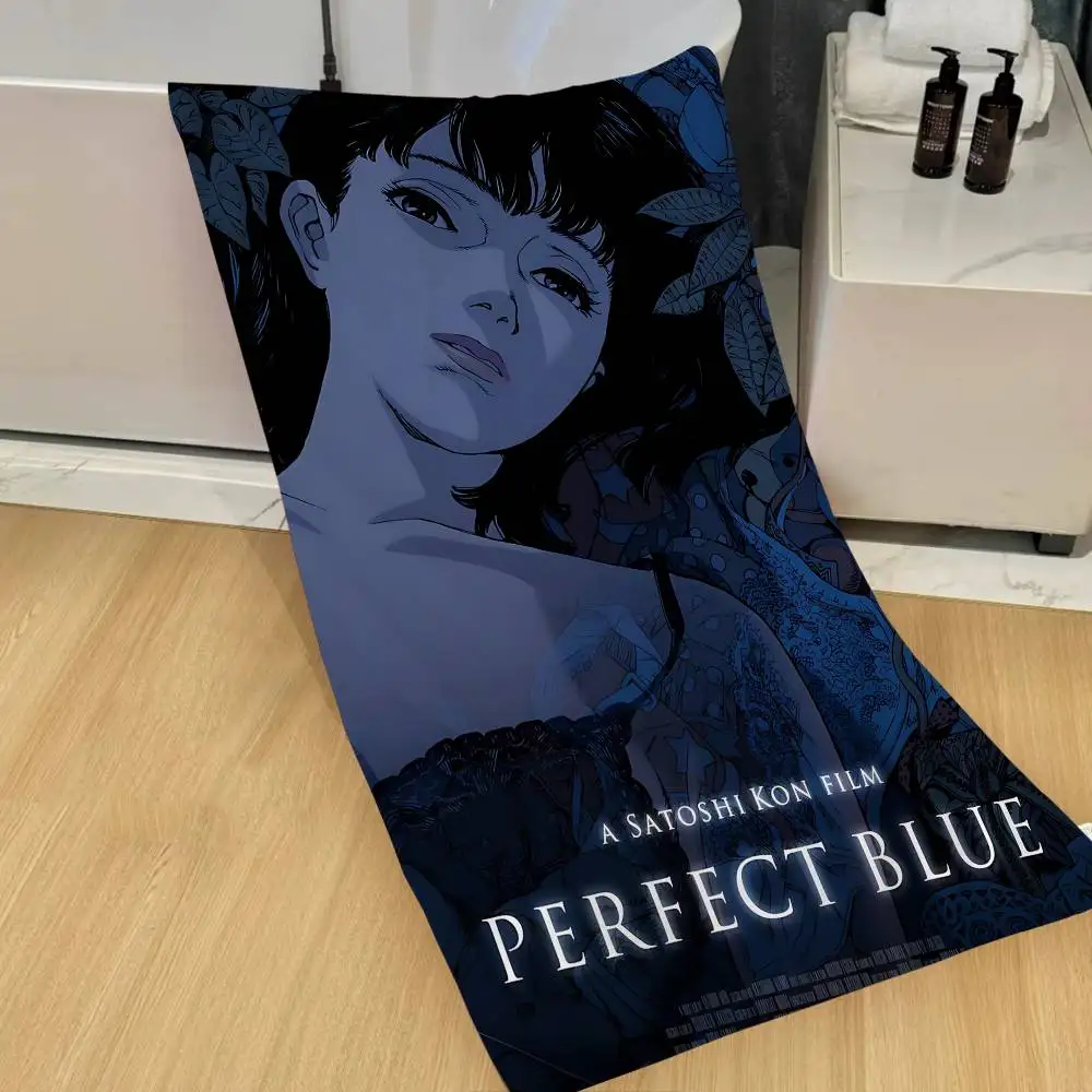 Classic P-Perfect B-Blue Anime Big Microfiber Beach Towels Quick Dry Towel Sand Beach Towels Pool Towel for Travel Swim Pool