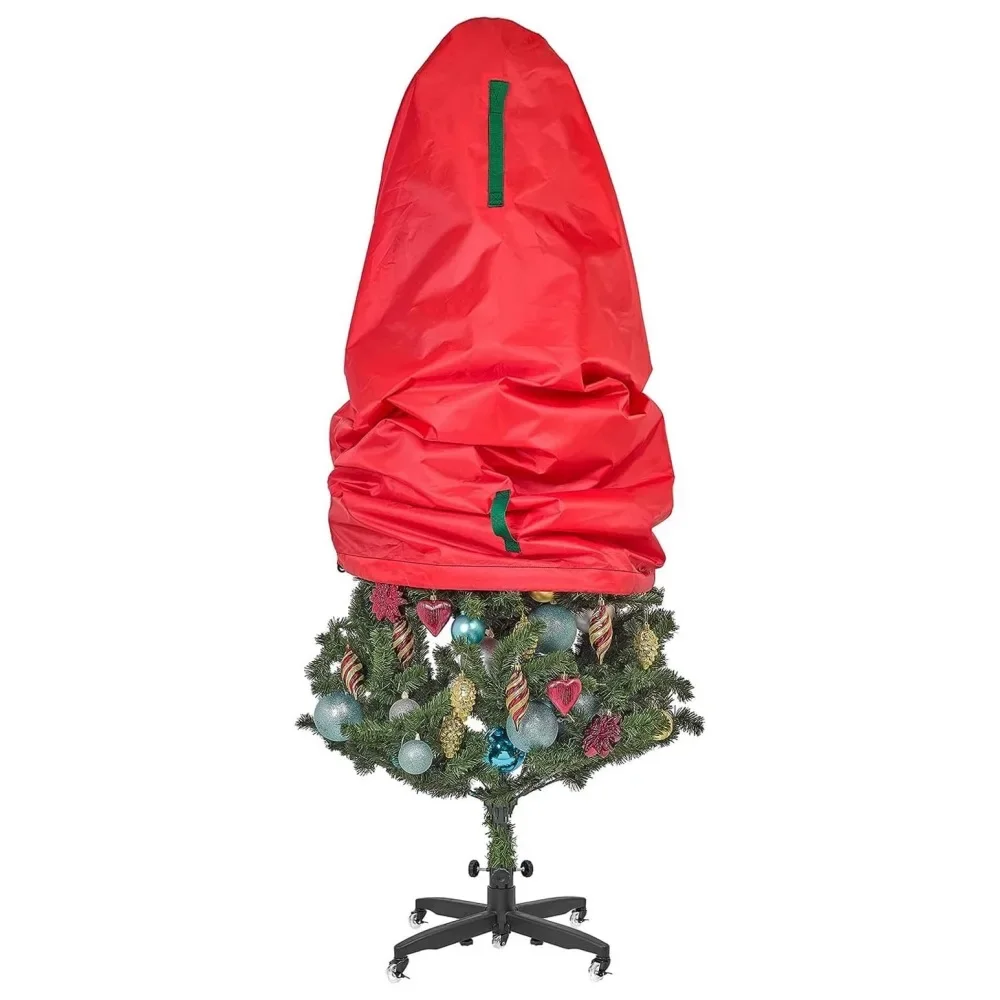 Upright Christmas Tree Storage Bag Waterproof Dustproof Xmas Storage Bag Oxford Cloth Three-dimensional Type Organizer Bag