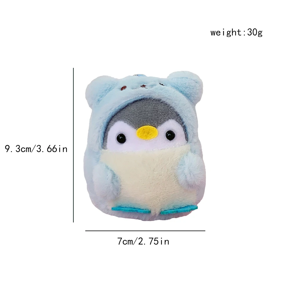 2023 Schattige Pinguïn Pop Meisje Cartoon Auto Creatieve Pluche Sleutelhanger Kawaii Dame Tas Accessoires