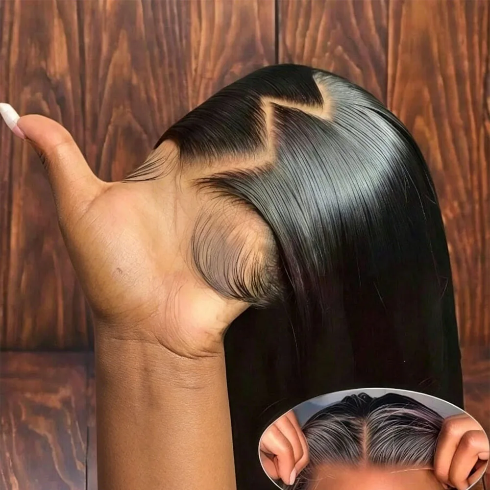 36 Inch 200% Density 13X4 Straight Wigs Human Hair 13x6 Lace Front Wigs Human Hair Pre Plucked 5X5 Glueless Wigs Straight Lace Frontal Wigs For Women Natural Color
