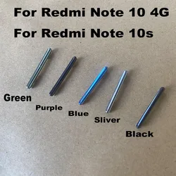 For Xiaomi Redmi Note 10 10S Power Volume Button Switch On Off Side Keys Replacement Repair Parts 4G