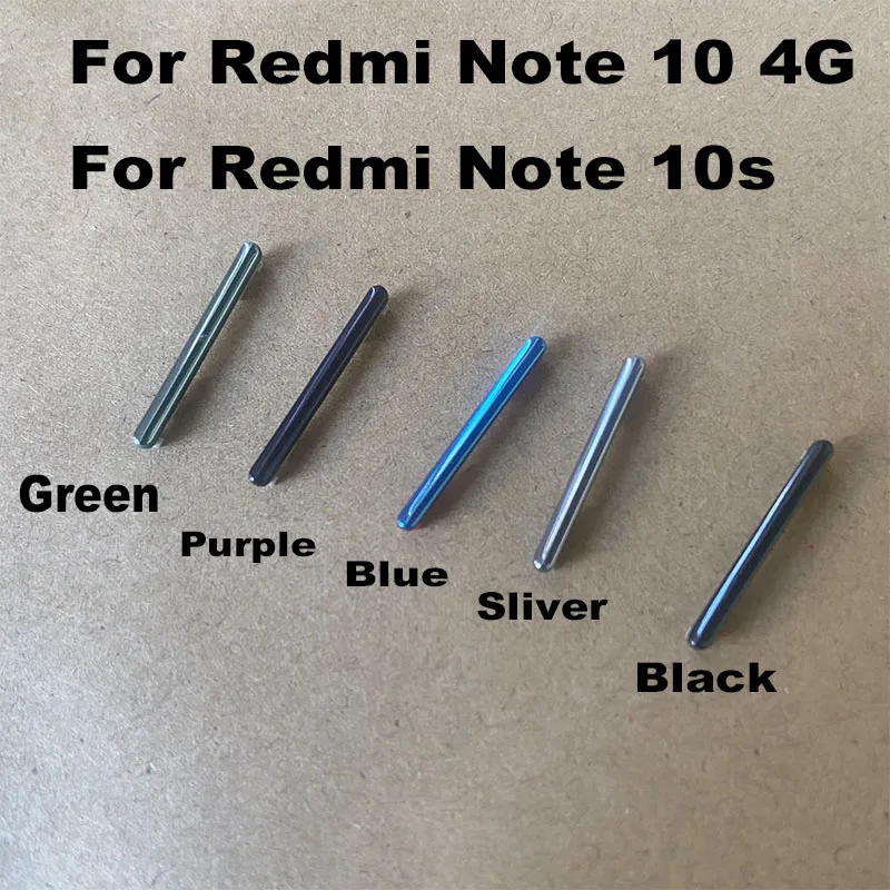 For Xiaomi Redmi Note 10 10S Power Volume Button Switch On Off Side Keys Replacement Repair Parts 4G