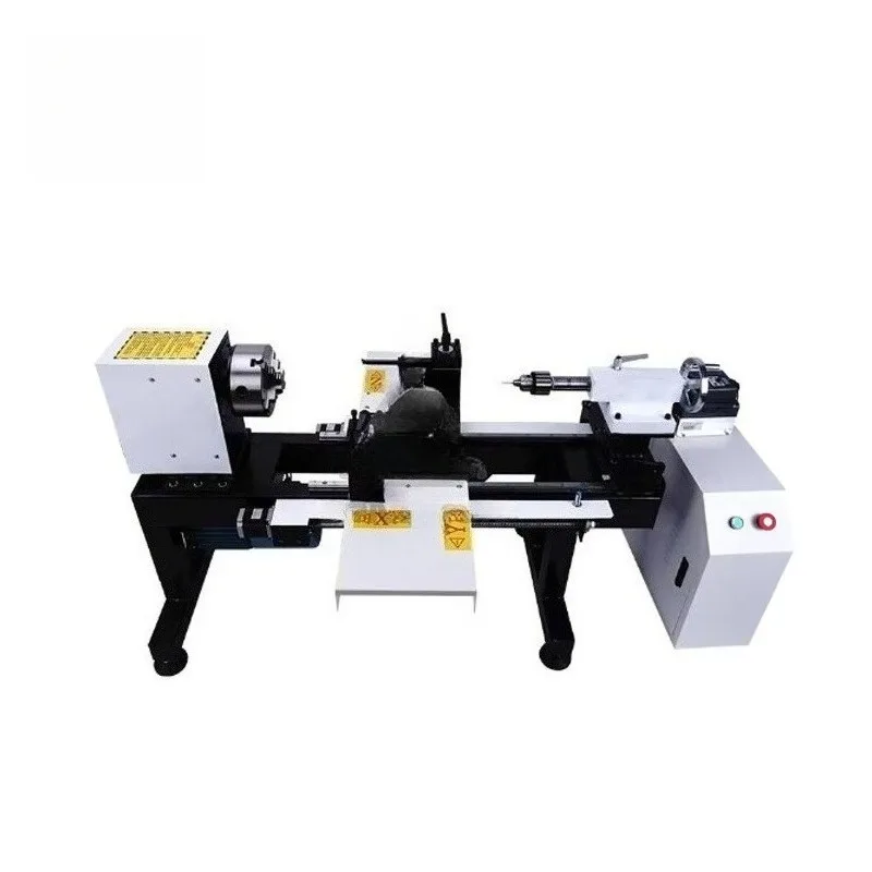 CNC Full-Automatic Feeding Wood Lathe  Small-Sized Feeding BeadCarving Machine for Polishing Round Beads