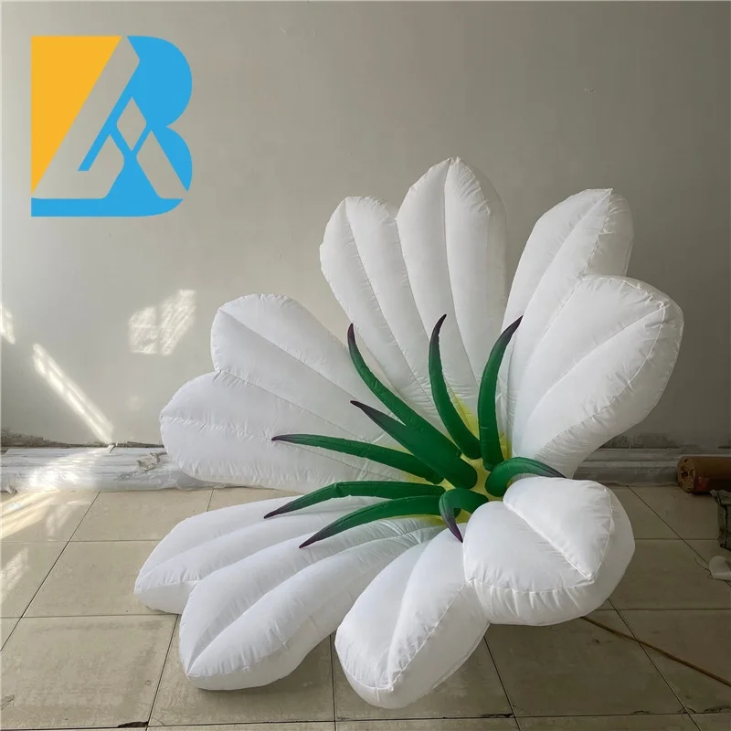 Factory Direct 2 Meters Large Inflatable Lily Flower Balloon for Street Carnival Toys