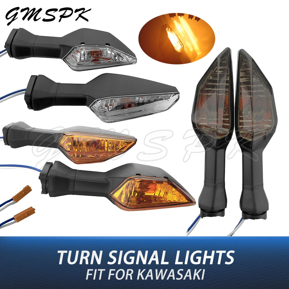 Turn Signals Light Indicator Flashing Blinker Lamp Fit for KAWASAKI Z750 Z900 NINJA 125 250 300 400 KLZ 1000 KLE 650 Versys ER6N