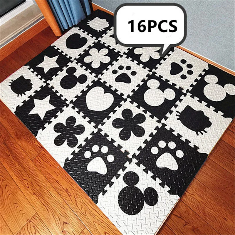 

Activities Mat for Baby Play Mat 16PCS Play Mats 30x30cm Thick 1cm Game Mats Tatames Play Mat for Baby Playmat Playroom Mat