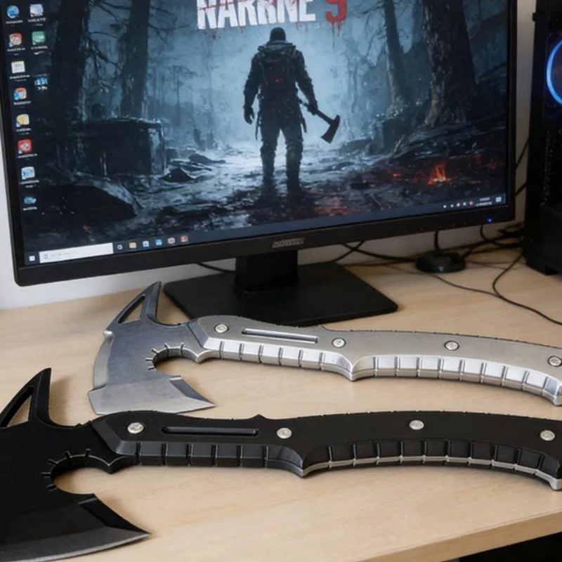Accesorios de Cosplay de Leon·Scott·Kennedy RE9 Requiem, Hacha Táctica de Leon, Material de PVC Preciso al Juego, Impresión 3D