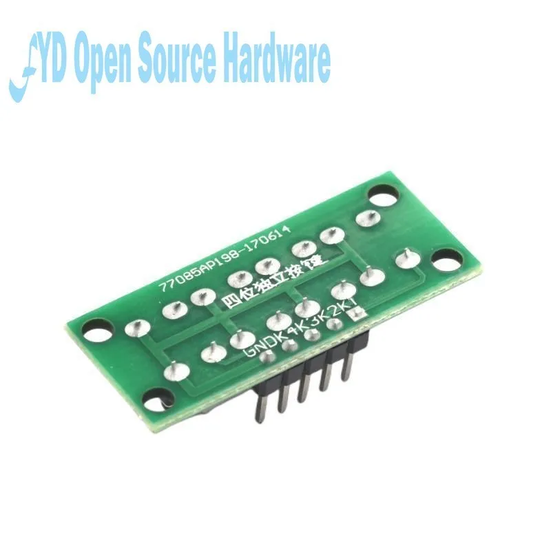 DIY Kit 1x4 4 Independent Key Button Keypad Keyboard Module Mcu For Arduino Student Class Design Graduation Project Experiment