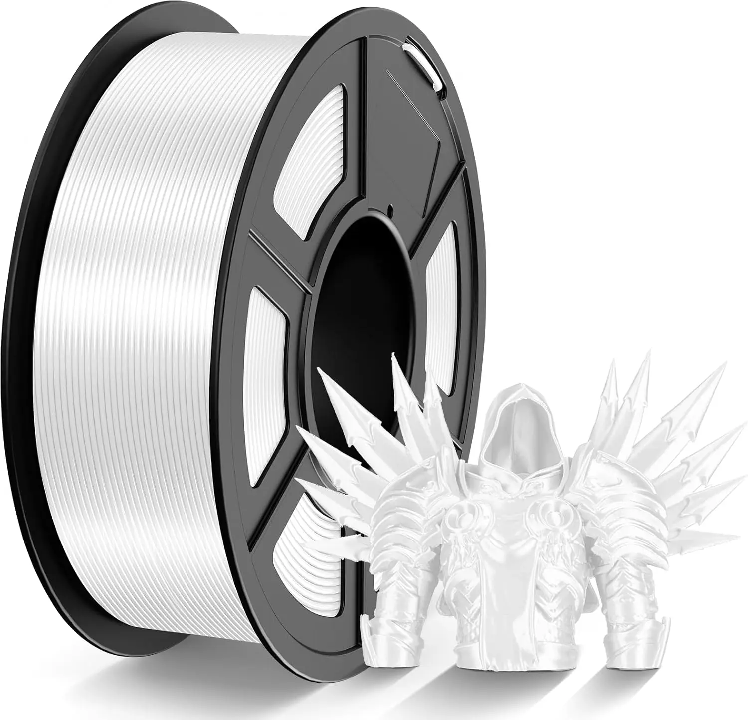 

Блестящая шелковая PLA-нить 1,75 мм с гладкой шелковистой поверхностью, белая, 250 г, для высококачественной 3D-печати