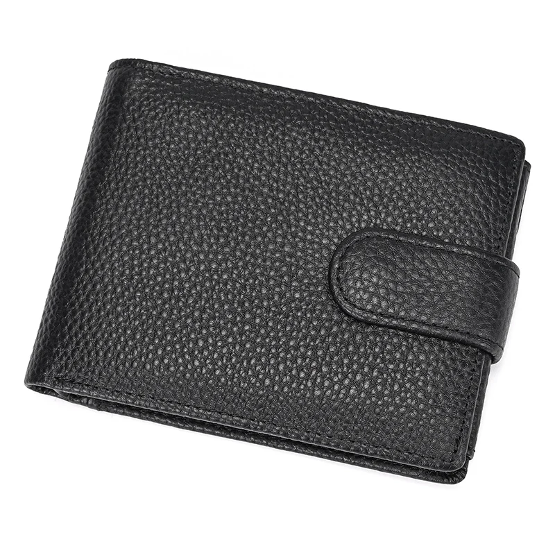 

Casual deisnger short wallet with coin poket for men male genuine leather short purse money clip wallet card holder rfid men bag