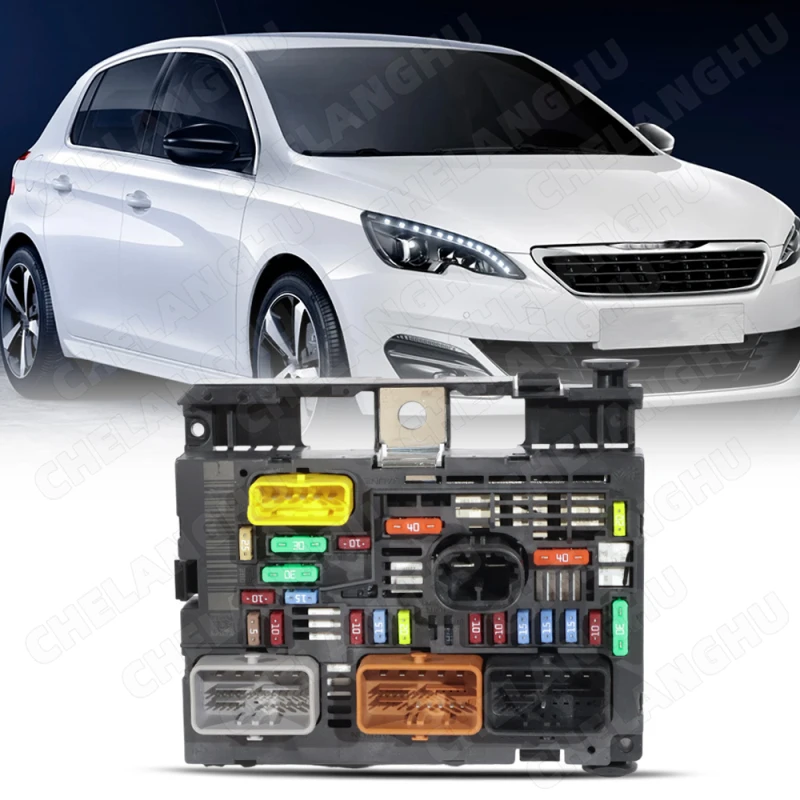 

Fuse Box BSM For Peugeot 207 307 308 Citroen C3 C4 C5 Engine Battery Manager OEM 9807028780 R04