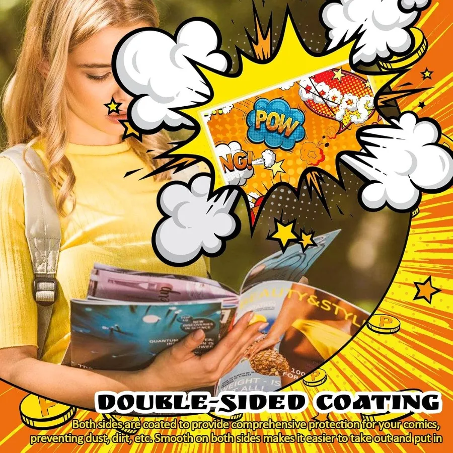 لوحات الكتب الهزلية 100ct 27PT لوحة دعم سميكة للغاية خالية من الأحماض الحجم الحالي لوحات الكتب الهزلية قطع دقيقة متينة ومطلية