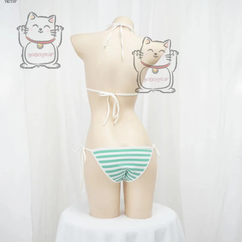 ملابس داخلية ممتعة من الرسوم المتحركة، زي أخضر مثير، هدية لحفلات الهالوين كرنفال #6