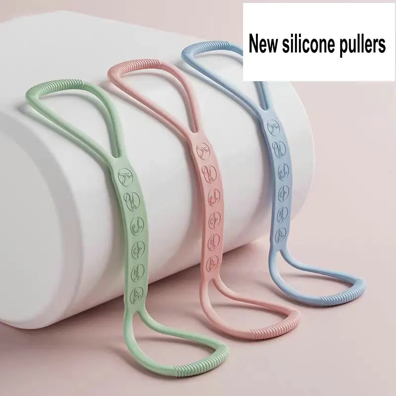 Eight-figure Stretcher Silicone Yoga Assisted Home Elastic Belt Fitness Equipment Female Open Shoulder Beauty Back