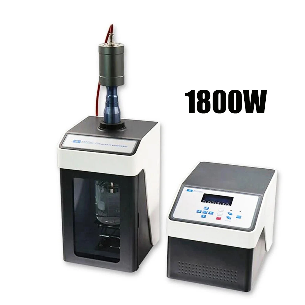 

1800 W Ultrasonic Homogenizer Sonicator Processor Ultrasonicator Cell Disruptor Mixer CE ISO 20KHZ 50ml-3000ml FS-1800N