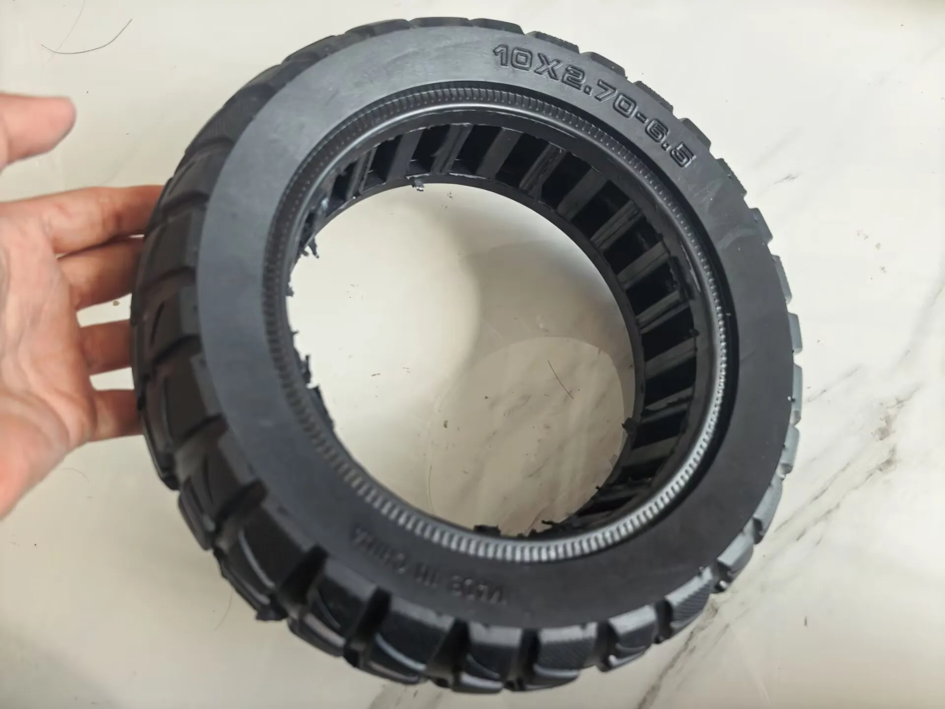 Anti-Skid Durable Solid 10X2.70-6.5 Tires for Kukirin M4 Max Electric Scooter Blast Tires Replacement Accessories