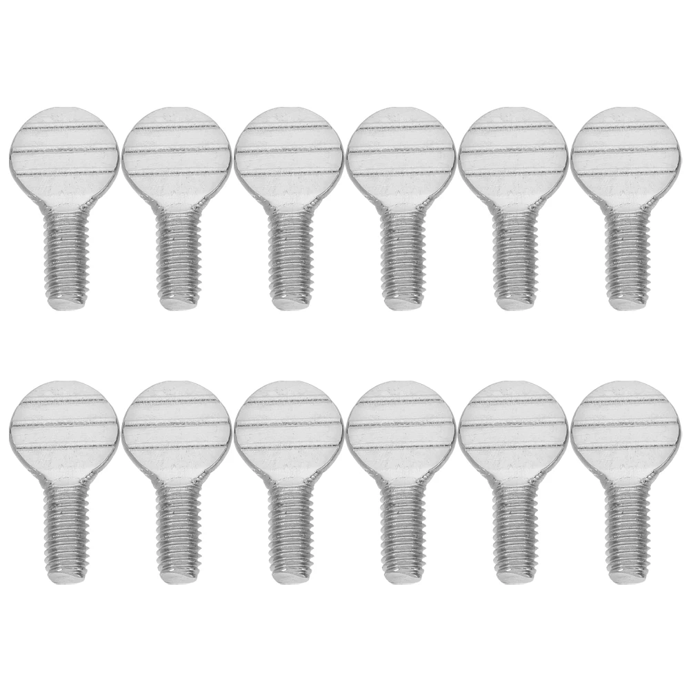 

12pcs Stainless Steel Thumb Screws Rotisserie Fork Screws Air Fryer Rotating Racket Replacement Kitchen Oven Grill Parts