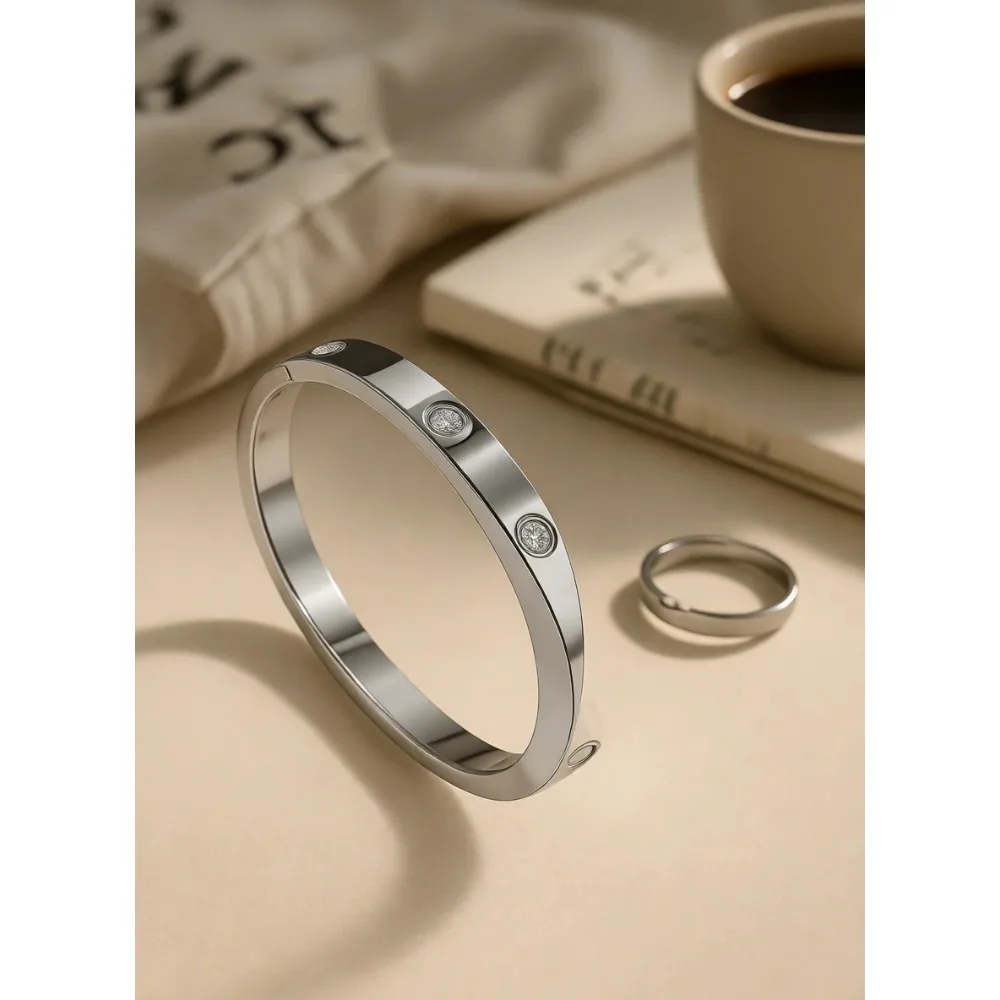 

Позолоченный браслет из нержавеющей стали 18K с символикой любви и дружбы, подарок для женщин